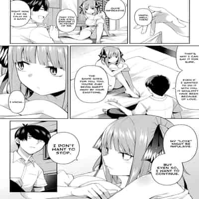 (C97) [Bad Mushrooms (Chicke III, 4why)] Nibun no Yuudou Half Seduction (Gotoubun no Hanayome) [English]