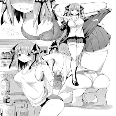 (C97) [Bad Mushrooms (Chicke III, 4why)] Nibun no Yuudou Half Seduction (Gotoubun no Hanayome) [English]