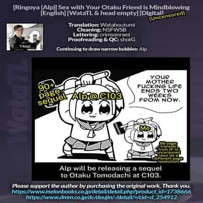 [Ringoya (Alp)] Otaku Tomodachi to no Sex wa Saikou ni Kimochi Ii Sex with Your Otaku Friend is Mindblowing [English] [WataTL & head empty] [Decensored] [Digital]