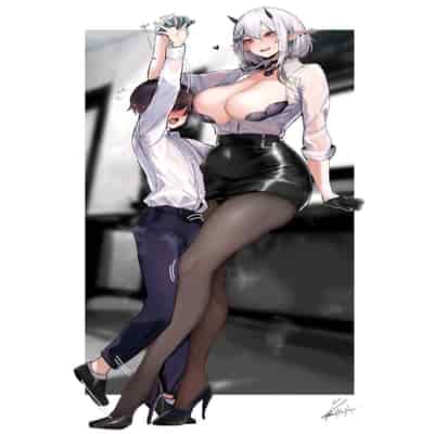 [L G C (Ribyuhki)] Succubus o Shoukan shitara, Gyaru Deshita 想著召喚魅魔、來的卻是辣妹 [Chinese] [Digital]