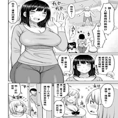 [長い草]お父さんの再婚でお姉ちゃんがいっぱいできた 第1~3 (おばまんあねまんはぁれむ)[中国翻訳][疏碼][Banana手工漢化]